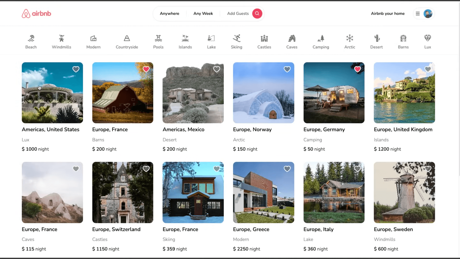 Airbnb Clone