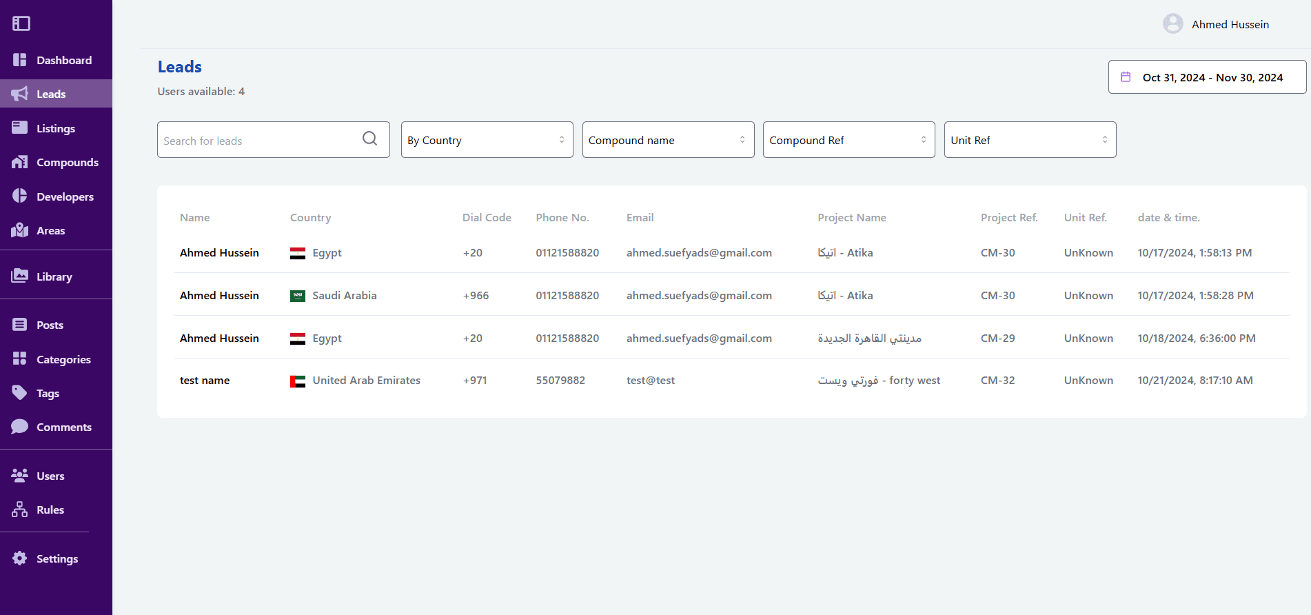 Remax Royal CMS Dashboard